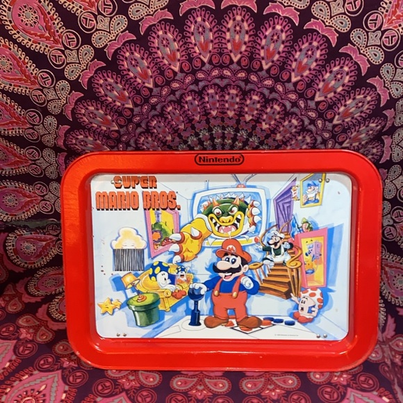 Classic and rare 1989 Super Mario Bros. Foldable TV tray. 17 x 12 - Picture 1 of 16